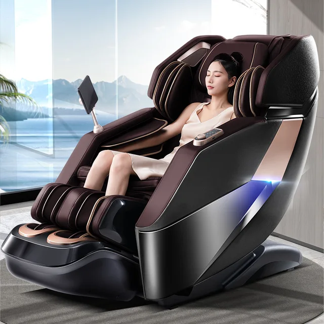 Alternative view of Hot Sell Full Body Massage Chair Luxury 4D Zero Gravity Shiatsu Electric Heating SL Track Massage Chair