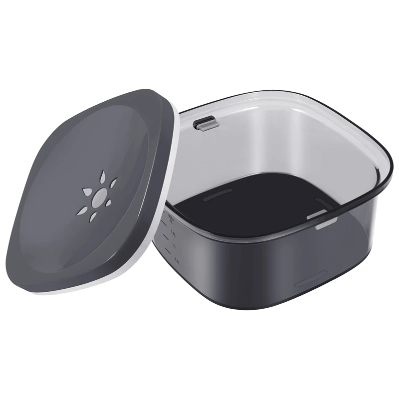 

Миска для воды для домашних животных, дозатор воды, дорожная миска для питья 2 л для собак, кошек, против пролива (1 шт.)