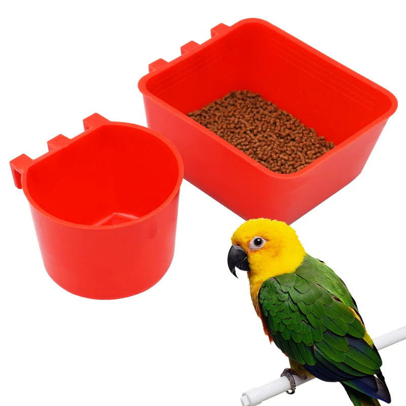 

5/10pcs Bird Feeder Bird Cage Parrot Plastic Dringking Bowls Water Drinker for Pigeon Quail Chicken Duck bowls And Drinkers