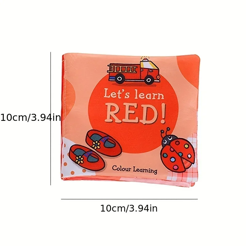 Baby Books Toy Newborn Letter Animal Cloth Book Baby Bath Book Crinkle Washable Non-Toxic Early Education Palm Book for Toddlers 3