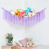 With Tassels Hammock Storage Net for Stuffed Animals Holder and Plush Toy Hammock Soft Cuddly Toys Large Corner Hanging Net 4