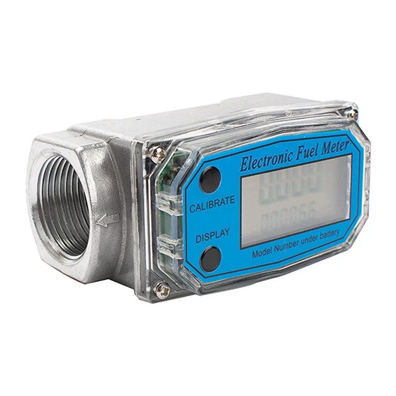 

1.5 Inch LCD Display Fuel Water Flow Meter, Flowmeter Fit For Diesel Kerosene Gasoline Water