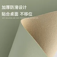 Leather Placemat Oval Oil-Proof Table Mat Home Dining Kitchen Table Placemat Design Dining Waterproof Heat Resistant Home Decor 4