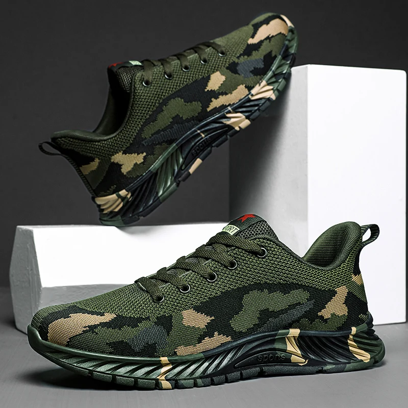 

Unisex Luxury Brand Marathon Running Shoes Summer Breathable Men Runner Sneakers Camouflage Women Athletic Jogging Shoes