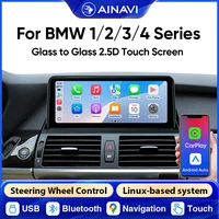 Ainavi Autoradio sans fil CarPlay Android Auto pour BMW Séries 1 2 3 4 F20 F21 F22 F30 F31 F33 F34 F36 NBT Lecteur Multimédia Automobile Intelligent 1
