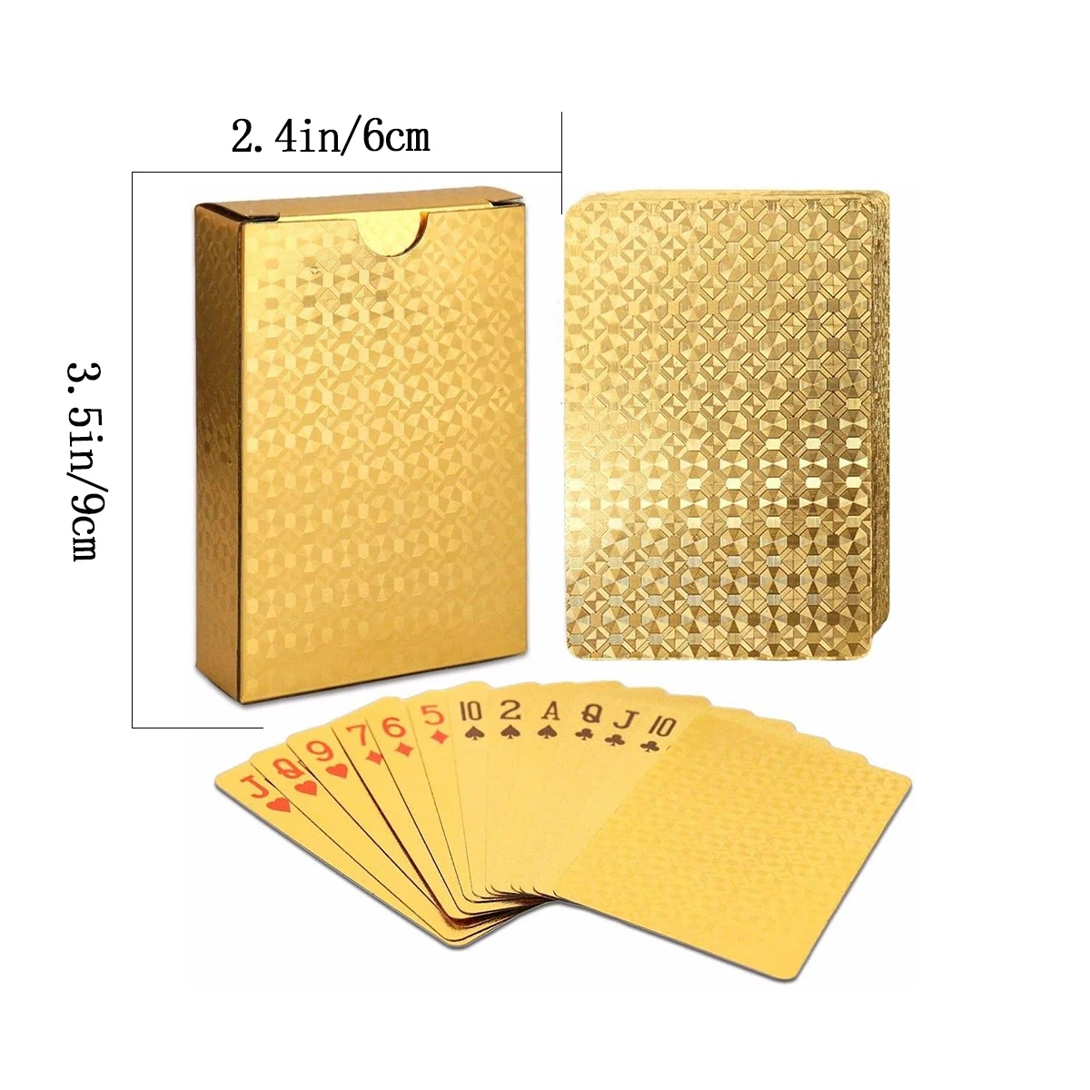 1pc PVC Playing Cards Waterproof High Definition Playing Cards Gold Black Washable for Parties and Games playing cards plastic playing cards