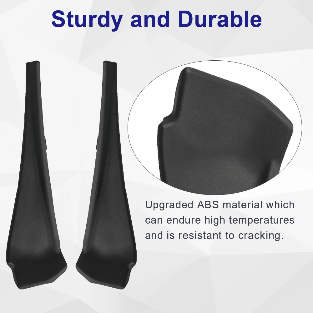 1Pair Black Front Windshield Wiper Cowl For Nissan Rogue 2014- Cowl Extension Trim Cover For 66895-4CL0A 66894-4CL0A