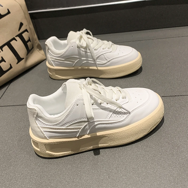 

Women's Low Top Platform Skate Shoes Causal Dress Breathable Lightweight Non-Slip Sneakers Comfort Fit Walking Shoes for Lady
