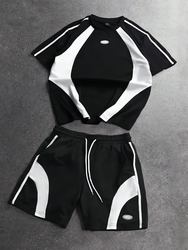 2026 Summer New Men's Short-Sleeved Shorts Set with 3D Pattern Printing - Street Casual Fashion Comfortable and Stylish - Image 5