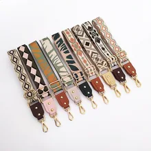 

Ethnic Style Bag Strap Women Handbag Belt Wide Shoulder Crossbody Bag Straps Replacement Strap Adjustable Belt Bag Accessories
