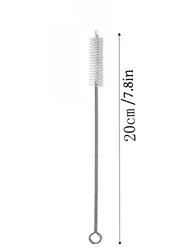 Handcrafted Bee Charm Decorative Glass Straw - Eco - Friendly Borosilicate for Tea & Coffee, Perfect Gift Choice (Clear 1Brush)