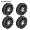 4 Pcs Bearing Pulley 60 70 88 90 95mm Nylon Silent Pulley For Strength Gym Equipment Longmen Frame Accessories 2