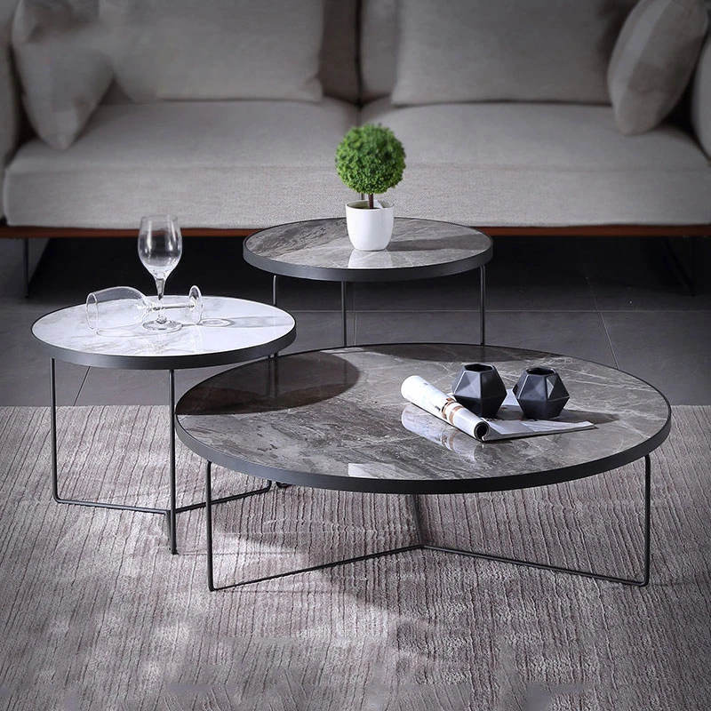 

Nesting Table 3 Pcs Imported Slate Coffee Table Round Combination Set For Small Apartment Living Room Nordic Corner Furniture