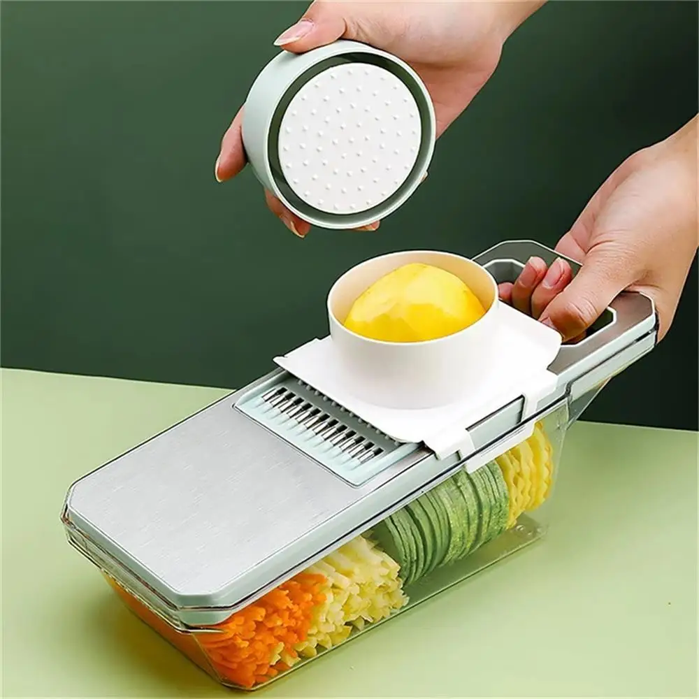 Multifunctional Vegetable Cutter Slicer Kitchen Household Potato Shredded Cucumber Stainless Steel Grater Kitchen Tools, vegetable slicer