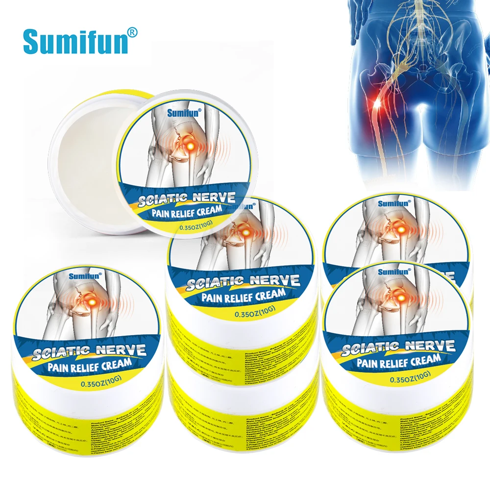 

5Pcs Sumifun Sciatica Cream Hip Neuralgia Pain Relief Ointment Muscle Joint Sprain Arthritis Rheumatism Painkiller Plaster