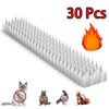 10/20/30Pcs Spikes Repeller Cat Plastic Bird Repellent Anti Pigeon Anti-bird Squirrel Garden Fences Control Transparent Spikes 1