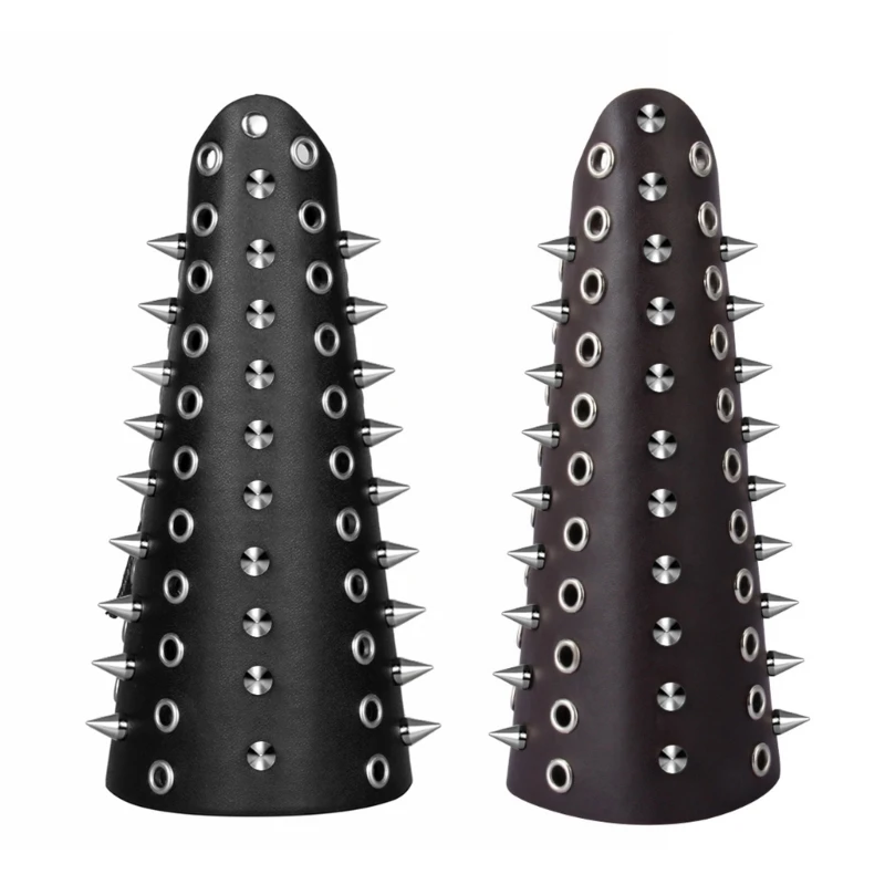 

Men Bracer with Exaggerate Rivet Vintage Pirate Knight Gauntlet Bracer Dropship
