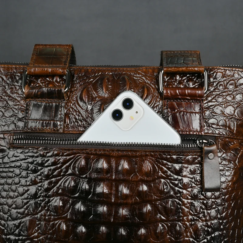Quality Original Leather Male Casual Shoulder Messenger bag Cowhide Fashion Cross-body Bag 8