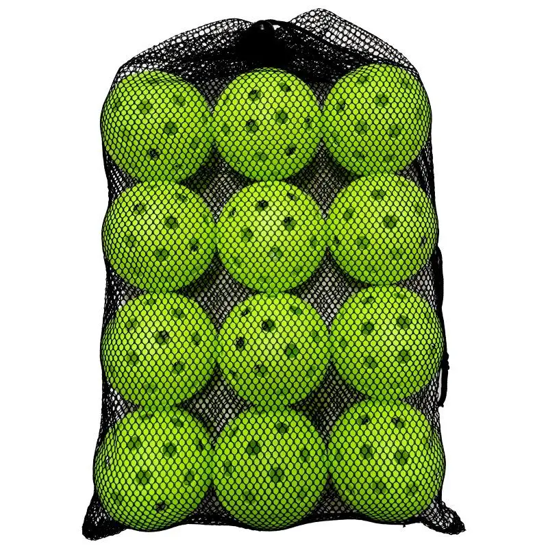 12pcs Outdoor Competition Pickleballs – 74mm 40-Hole Design 1