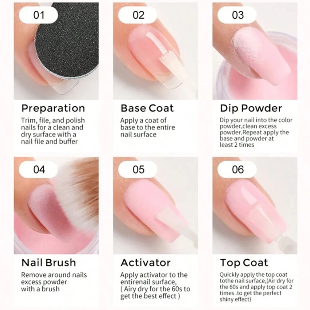 1Jar 7g Dip Powder Fall Colors Nail Dipping Powder For French Nail Art Starter Manicure Salon DIY at Home Odor Free Long-Lasting 6