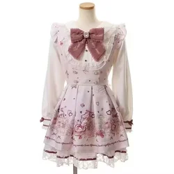 Japanese Vintage - Inspired Retro Lace Camisole Dress and Black Cardigan Set - Chic & Elegant Fashion - M (0426 pink)