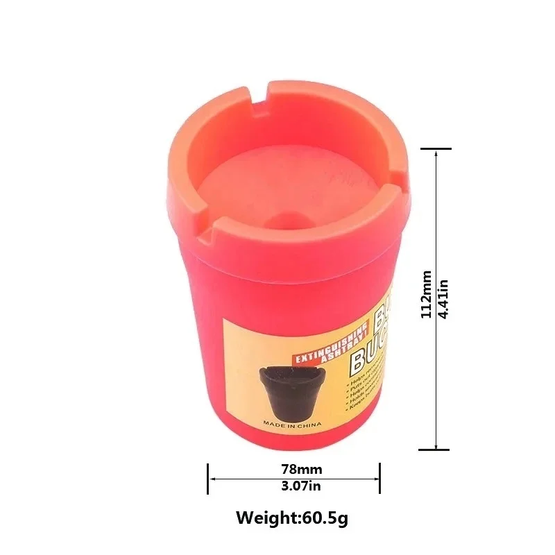 Protable Fireproof Car Ashtray Easy To Clean Hotel Household Drop-resistant Candy Color Office Home Ash Tray Accessories portable ashtray