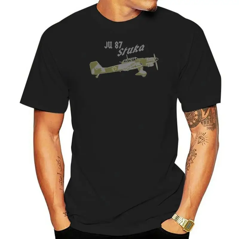 Ju Junkers 87 Stuka Dive Bomber Dive Bomber Dive Bomber 2022 New Fashion Summer New Design Cotton Male Tee Shirt Design