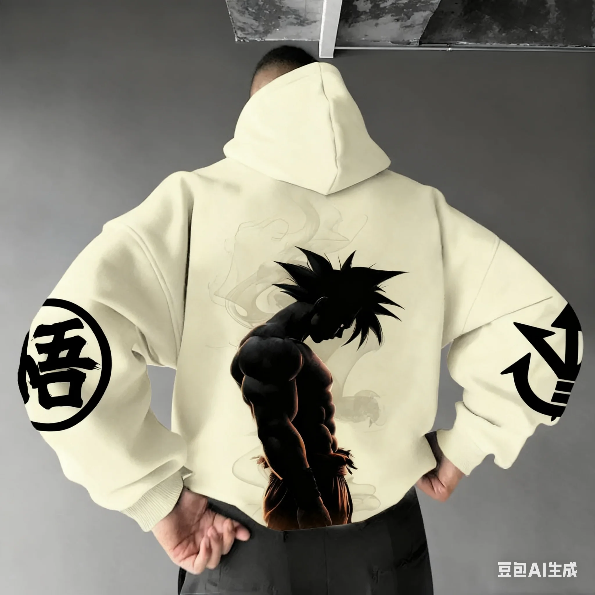 Dragon Ball Son Goku Saiyajin Harajuku Streetwear Herbst Männer Vintage Hoodie Winter Frauen Übergroßen Mit Kapuze Sweatshirt Langarm – Detail 11