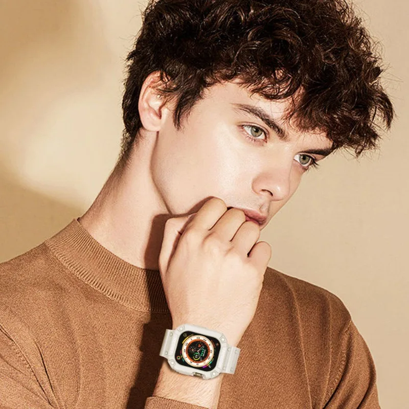 Ремешок силиконовый для Apple Watch 8 Ultra 49 мм iWatch Series 8 Ultra 49 мм (art.: 3920c453036fb) - 3920c453036fb
