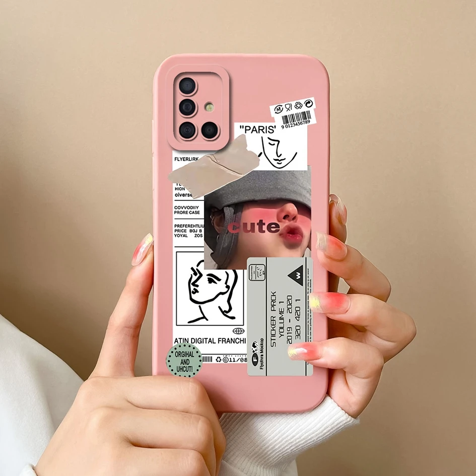 Fashion Love Heart Liquid Silicone Matte Back Cover with Screen Protector