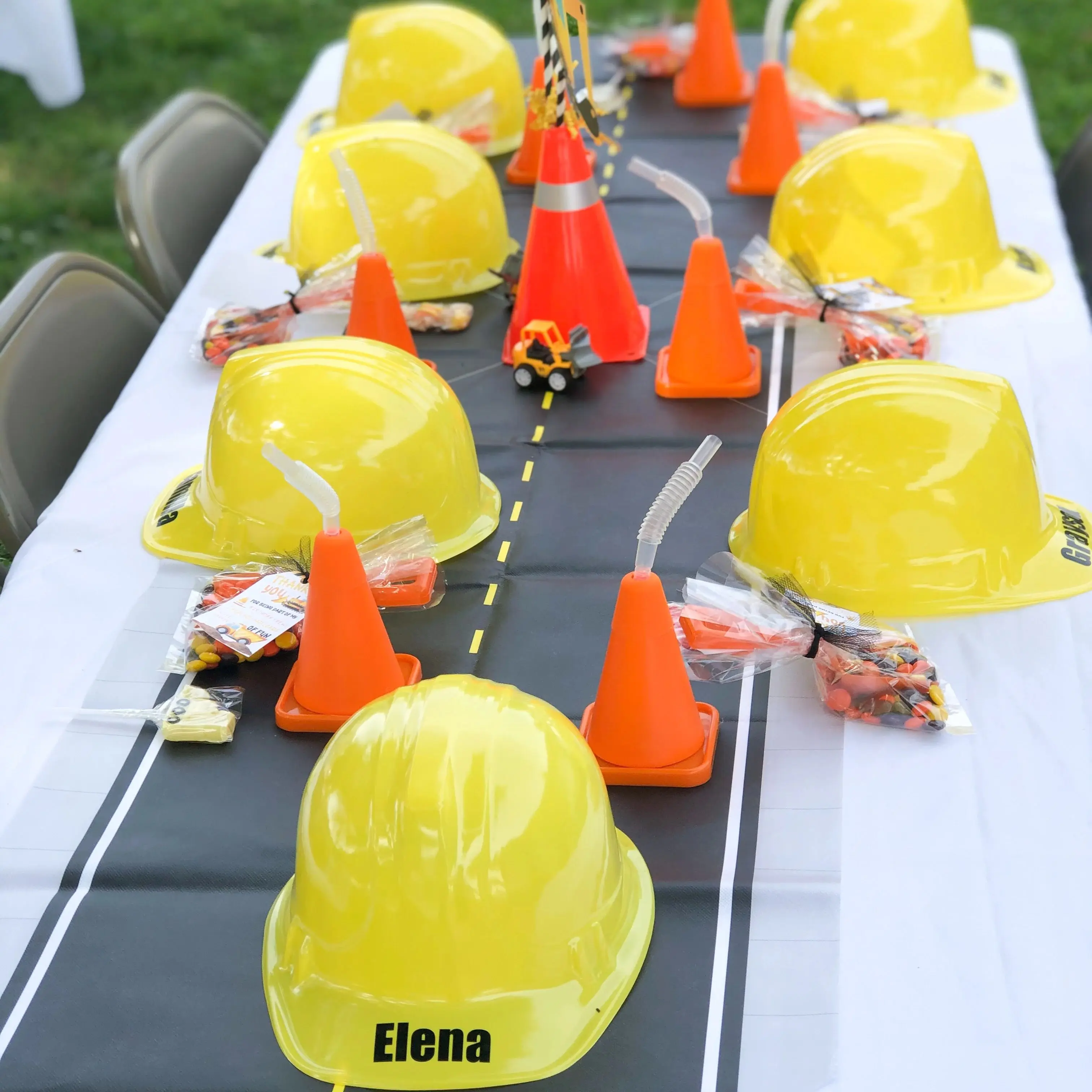 Construction Hats Kids Firefighter Hat Soft Plastic Safety Helmet Fireman Birthday Party Hats Boys Worker Role Play 12-100PC for Construction Hat