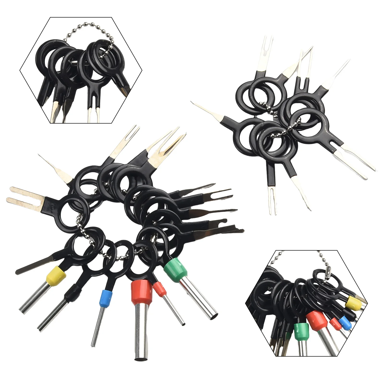 

Navigation Tail Wire Terminal Removal Auto Terminals Assemble Car Wiring Disassemble Tool Pin Kit Wire Harness Repair Durable