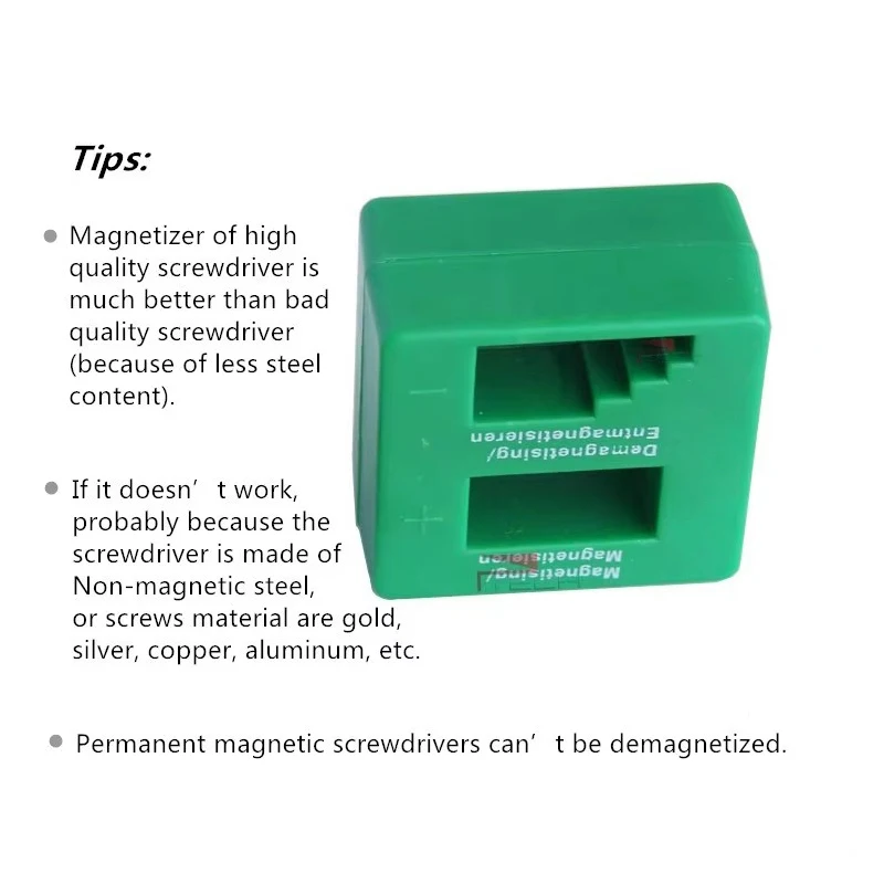 BAKU 자화 탈자기 디가우저 도구, 전기 또는 수동 스크루드라이버 팁