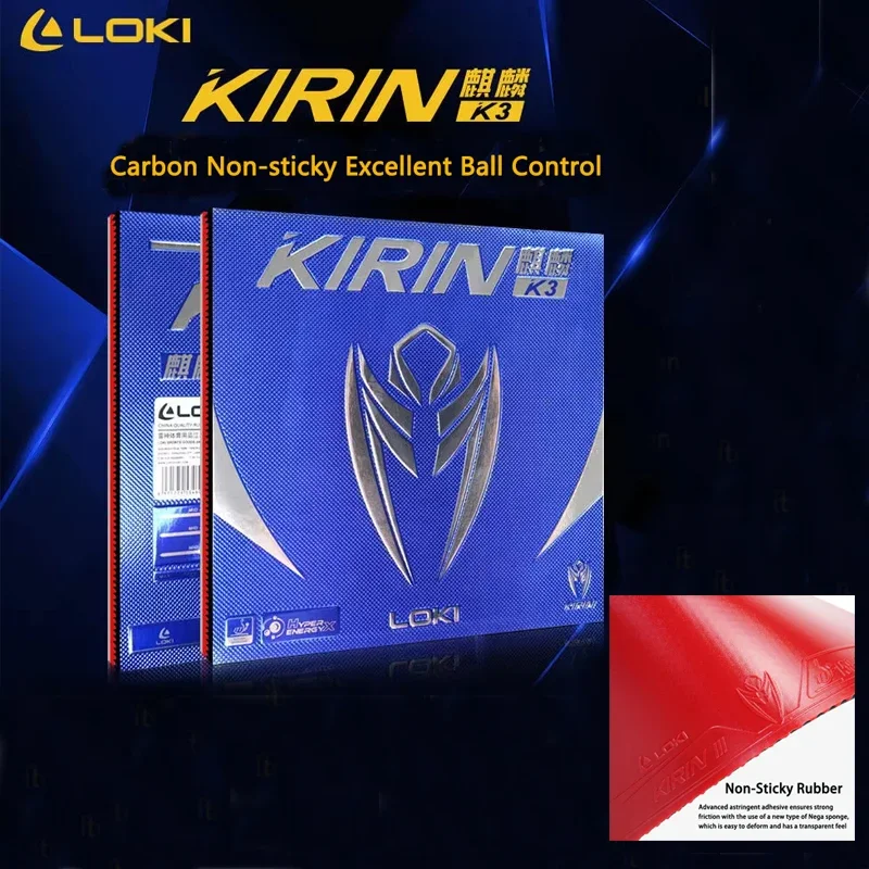 LOKI-K3 Ping Pong Rubber Sheet Non-Sticky Table Tennis Rubber Pre-Tuned Cake Sponge Backhand (Counter) Fast Break