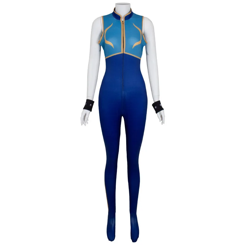 

Game Costumes Chun Li Cosplay Bodysuit Street Fighter 6 Chun-Li Jumpsuits Female Fighter Tight Clothing