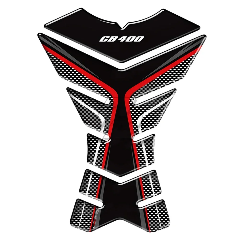 

For Honda CB400 CB 400 Tankpad 3D Carbon-look Motorcycle Tank Pad Protector Stickers