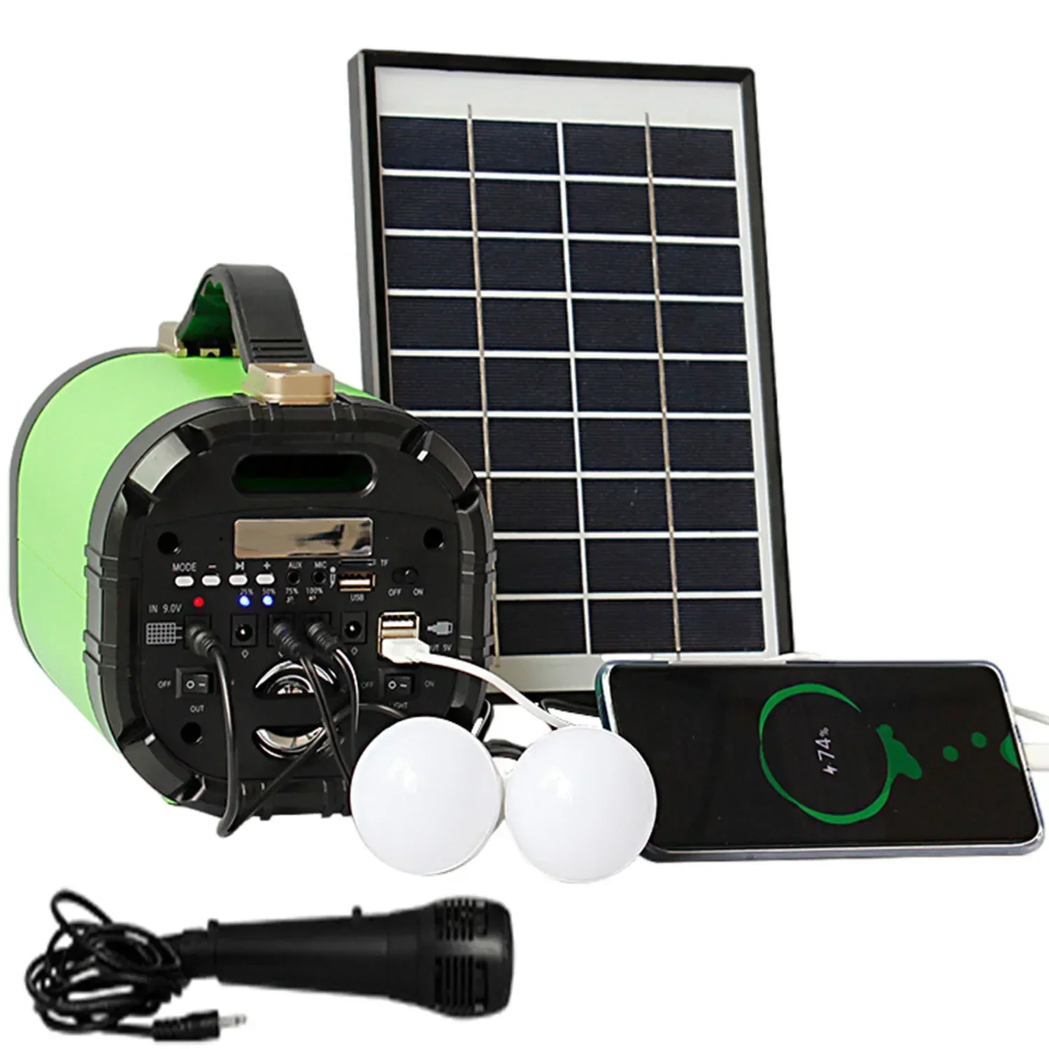 

Portable Emergency Supply,Solar Generator Power Station,Energy Storage Battery,Outdoor LED Lighting,Bluetooth Speaker System
