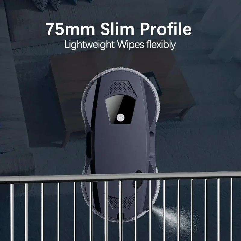 Household Window Cleaning Robot Automatic Water Spray Vacuum Cleaner With Remote Control Electric Window Cleaning Wiper Glass 3
