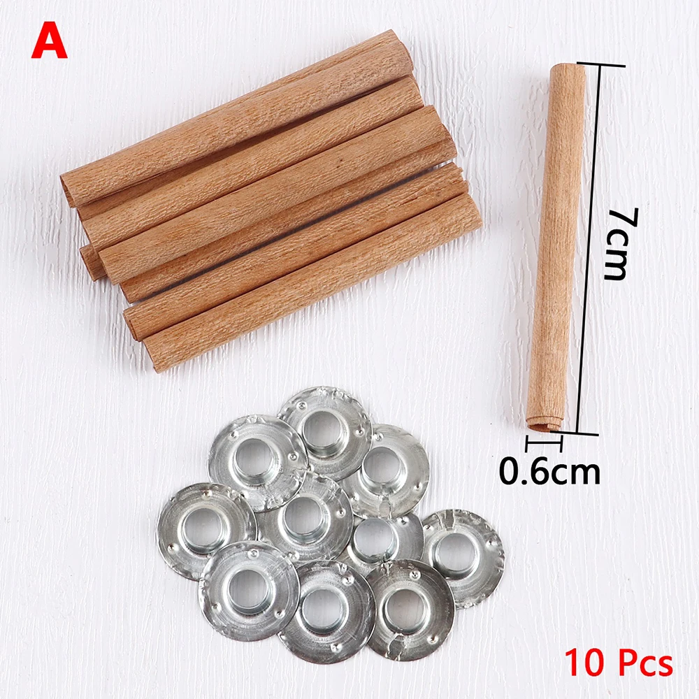 Pavios Da Vela De Madeira Com Suporte Sustainer Para Artesanato DIY Fazer  13X130mm(50 A Vela Incible Original Pacote de Dois - AliExpress