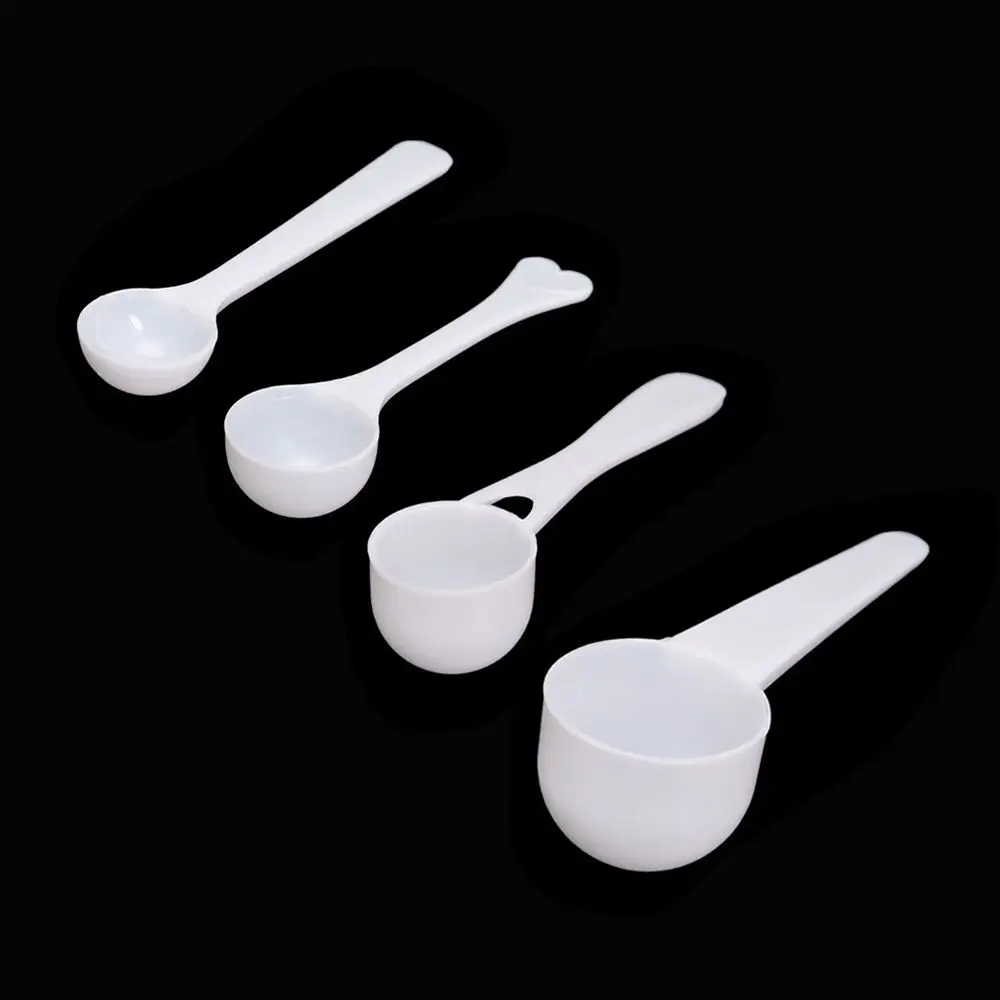 1/3/5/10g Plastic Measuring Spoons Coffee Protein Milk Powder Scoop PP White durable Kitchen Measuring Scoop 10pcs/set