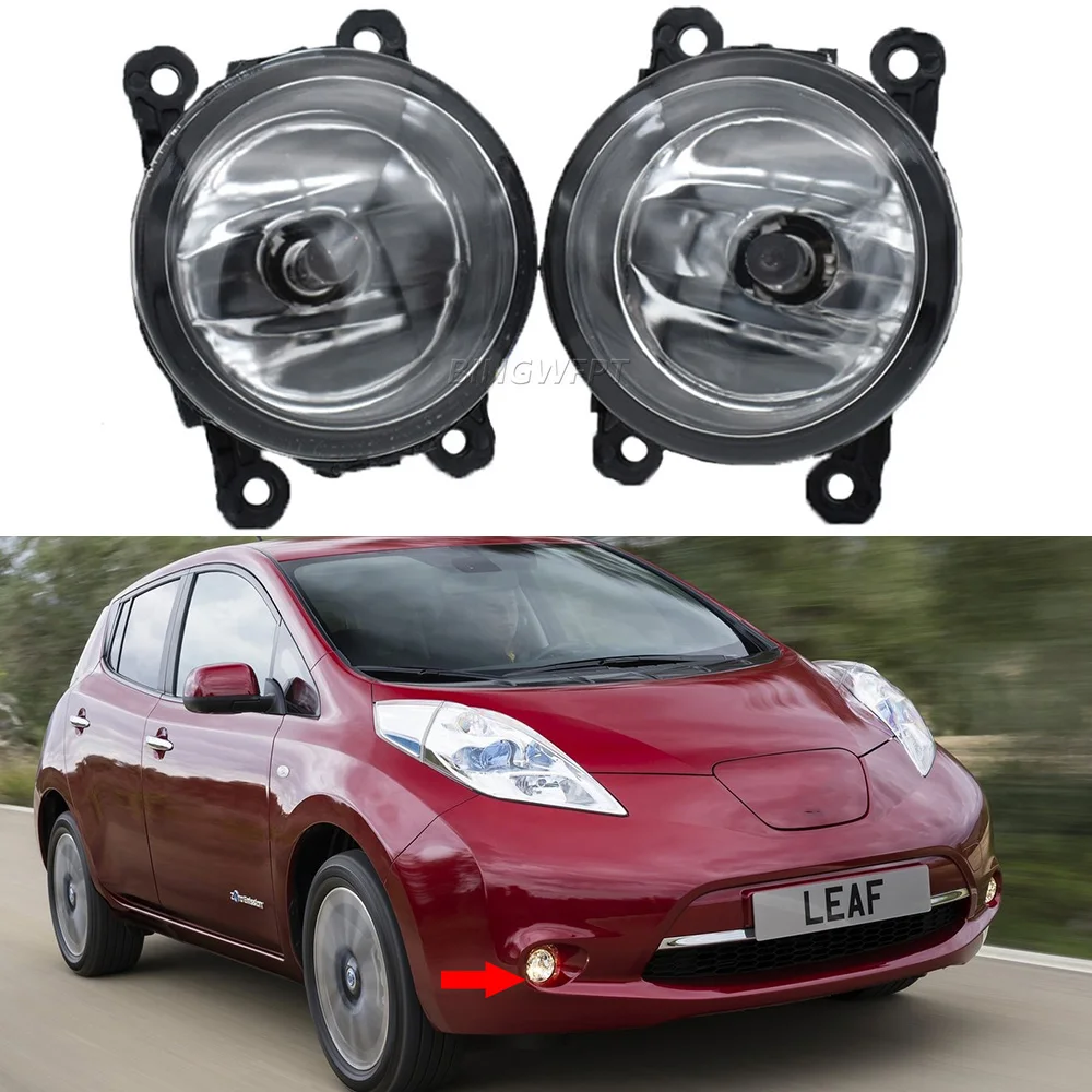1 Paio Car Styling Per Nissan Leaf Ze0 Electric 2010-2017 Nuovo 9 Pezzi Led Fendinebbia H1112V Fendinebbia Alogeni Gruppo Lampada Drl
