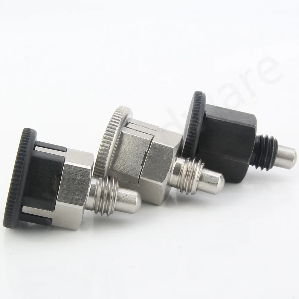 QX213 Self-locking Knob Plunger Fixed Position Dowel Locking Spring Screw Mini Type All Stainless Steel Indexing Plungers