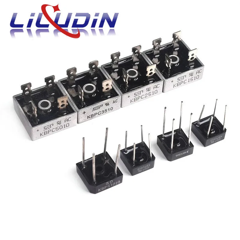 Diode Bridge Rectifier Electrical Rectifier Diodes Rectifier Diodes Electrical Diodes KBPC1510 KBPC2510 KBPC3510 KBPC5010 15A 25A 35A 50A 1000V Diode Bridge Rectifier kbpc5010