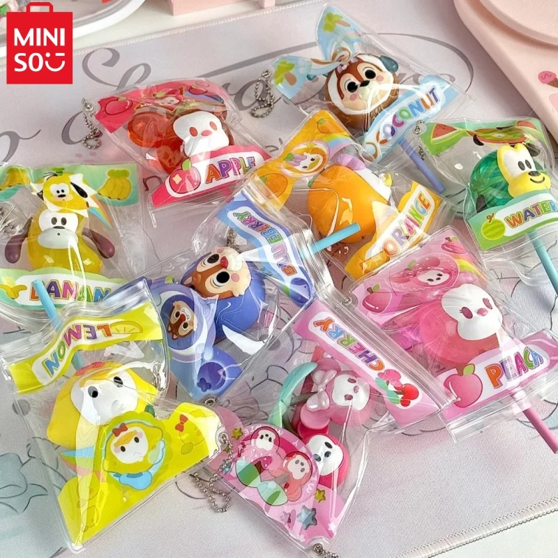 

Miniso Disney Mickey Mouse Colorful Candy Series Blind Bag Lollipop Model Bag Pendant Keychain Girls Birthday Gift Toy