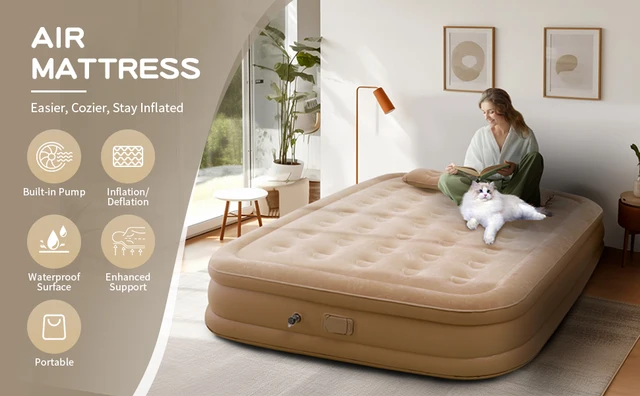 Inflatable Bed Guestrest Airbed Double Queen Air Mattress Coleman