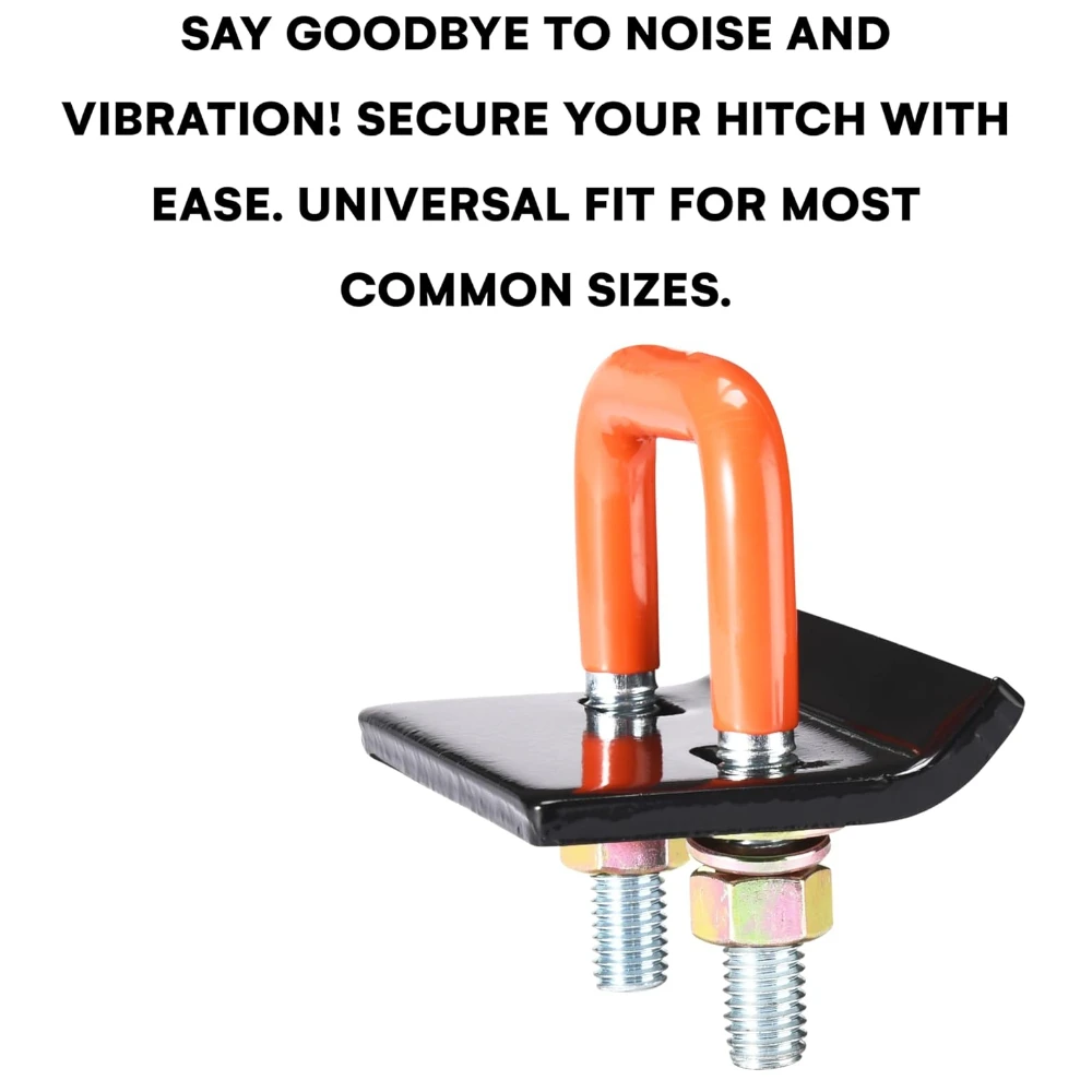 Anti-Rattle Hitch Tightener Stabilizes Hitch Mount and Prevents Wobbling U-Bolt Diameter Extension Anti- Rust Stabilizer