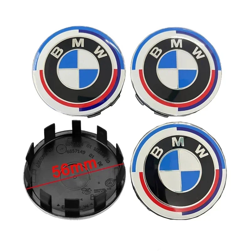 7Pcs Car Hood Front Rear Trunk Emblem Badge For BMW 50th Anniversary Edition E36 E46 E53 E90 E60 E93 E87 G01 G20 X3 X5 F30 F20