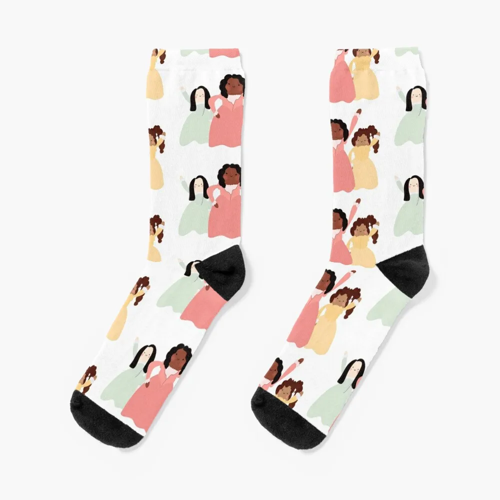 Schuyler Sisters Socks aesthetic Soccer japanese fashion Socks Girl Men's andrews sisters rarities