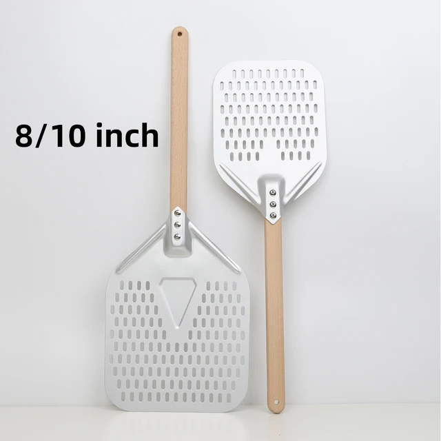 Wood Pizza Peel Perforated Pizza Turning Peel 7 Inch Small Pizza Turner  Pizza Oven Tools