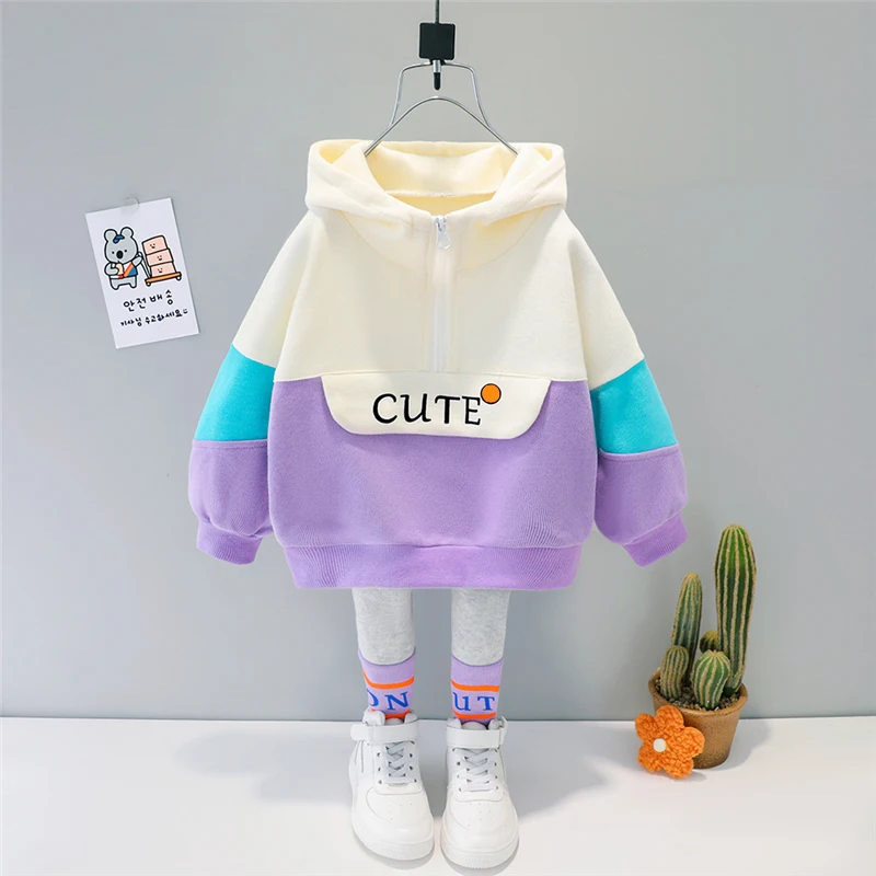 Girls Clothes Spring Autumn Baby Kids Clothing Sets Hooded Casual T Shirt Pants Toddler Infant Tracksuit Children Outfits